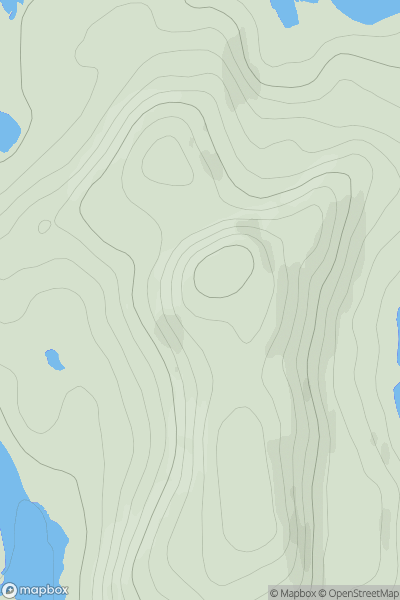 Thumbnail image for Carn Tarsuinn [Glen Affric to Glen Moriston] showing contour plot for surrounding peak